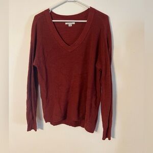 American Eagle Women’s V-Neck Red Sweater